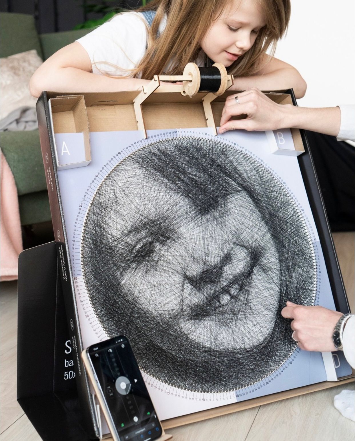 String art kendin yap tablo seti