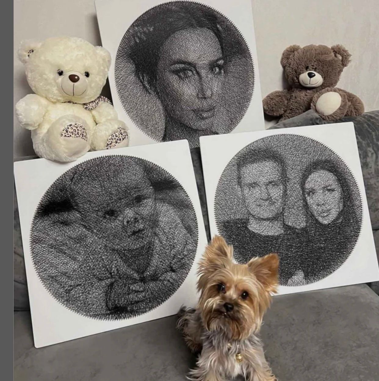 String art kendin yap tablo seti