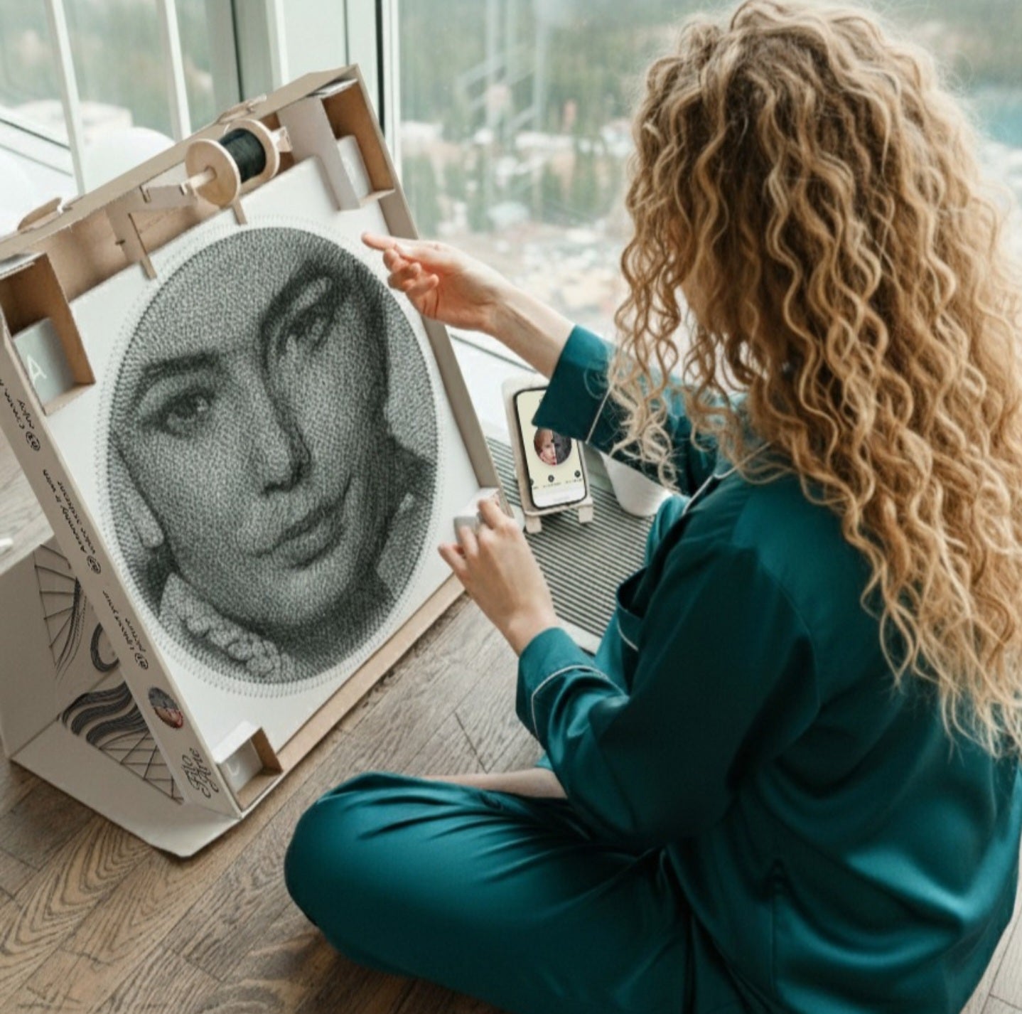 String art kendin yap tablo seti